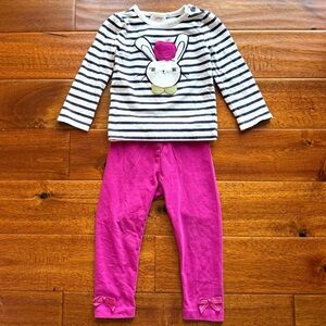 Gymboree toddler girls 18-24 months 2pc set shirt leggings